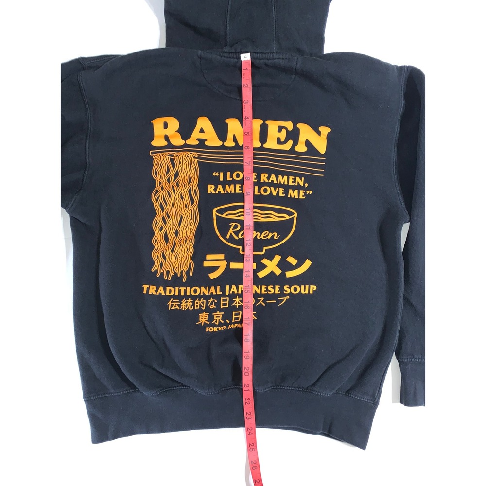 SCW Ramen Traditional Japanese Soup Graphic Hoodie Black Medium - Picture 10 of 10